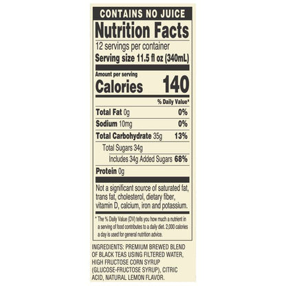 AriZona Lemon Tea 12pk 11.5oz Can