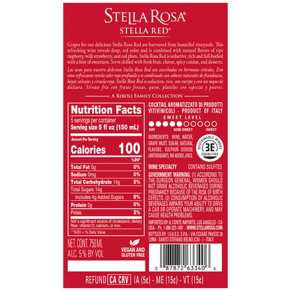 Stella Rosa Red Bottle 750ml