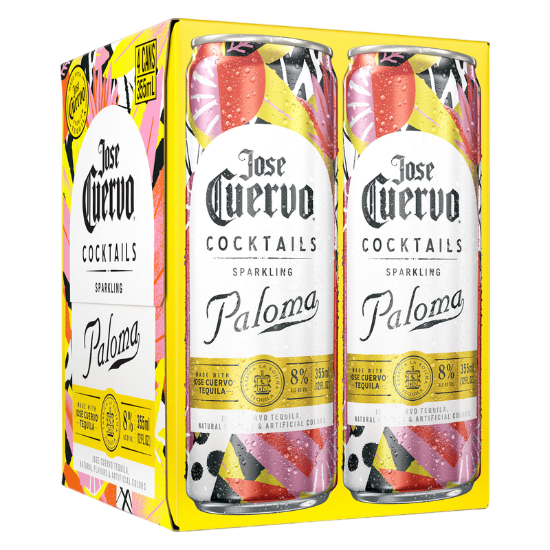 Jose Cuervo Sparkling Margarita Paloma Ready to Drink Cocktail 4 pk 355ml Can 8% ABV