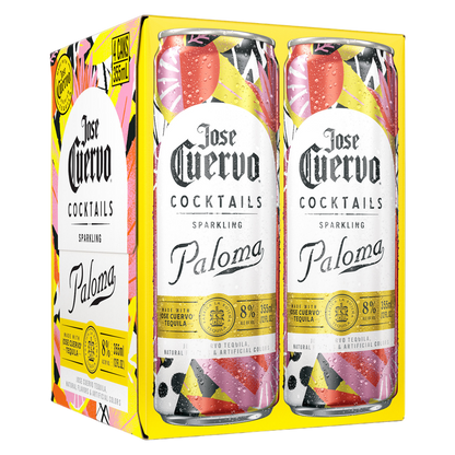 Jose Cuervo Sparkling Margarita Paloma Ready to Drink Cocktail 4 pk 355ml Can 8% ABV
