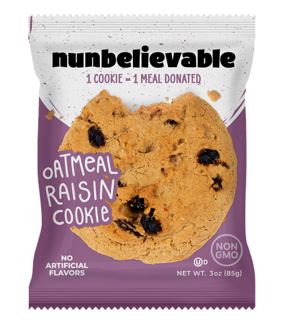 Nunbelievable Oatmeal Raisin Artisanal Cookie 3oz