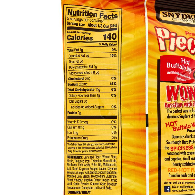 Snyder's Hot Buffalo Wing Pretzel Pieces 5oz