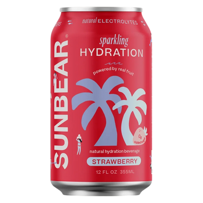 Sunbear Sparkling Hydration Strawberry 12oz