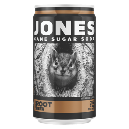Jones Soda Root Beer 4pk 7.5oz Mini Can