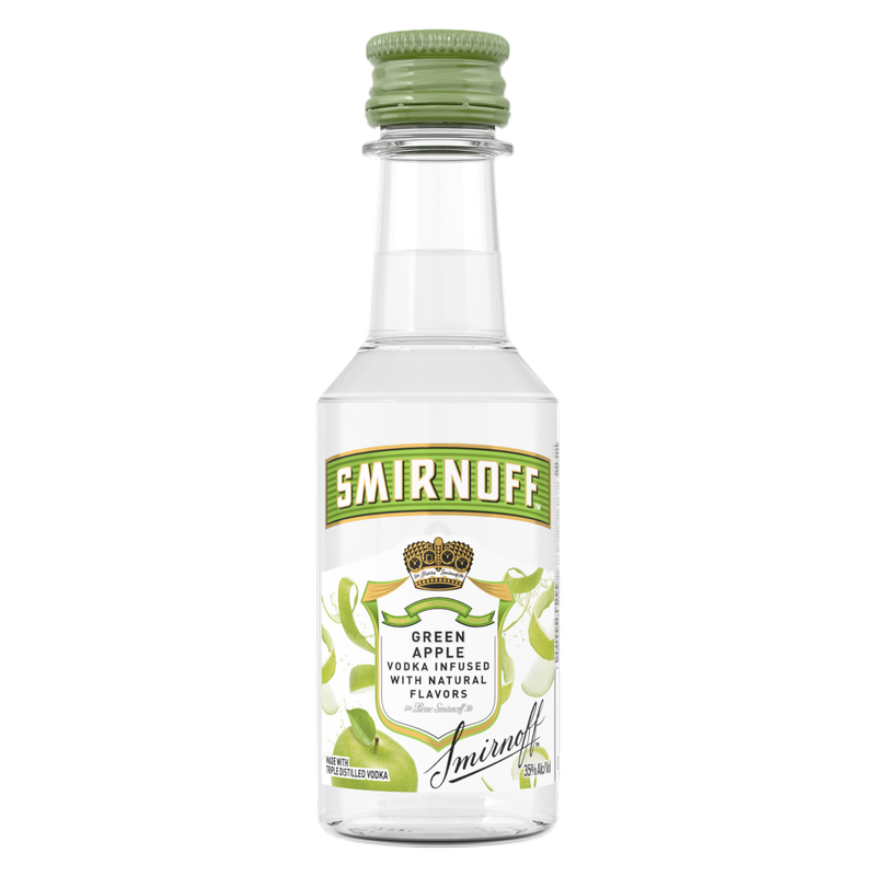 Smirnoff Green Apple Vodka 50ml (70 Proof)