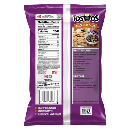 Tostitos Black Bean & Garlic Tortilla Chips 9oz