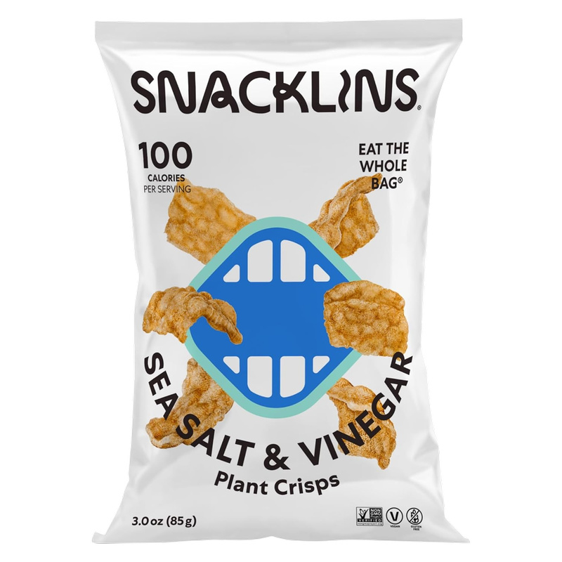 SNACKLINS Sea Salt & Vinegar Plant Crisps, 3oz