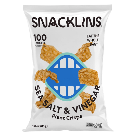 SNACKLINS Sea Salt & Vinegar Plant Crisps, 3oz