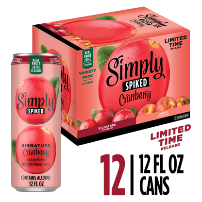 Simply Spiked Cranberry 12pk 12oz Cans 5% ABV