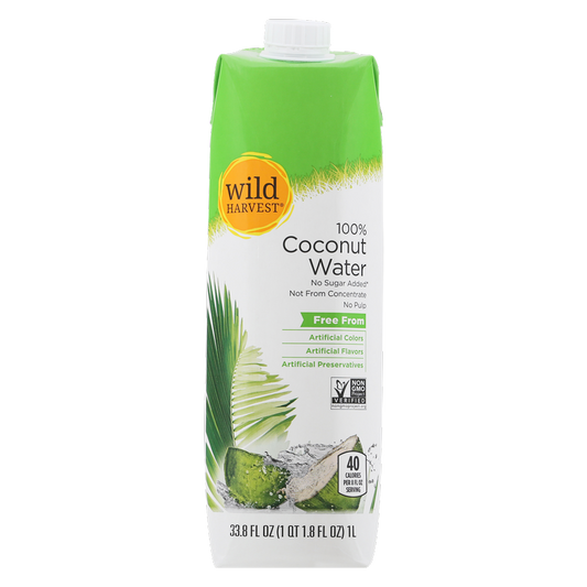 Wild Harvest Coconut Water 33.8oz Ctn