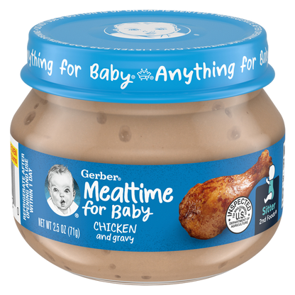 Gerber 2nd Foods Chicken & Gravy Baby Food, 2.5oz