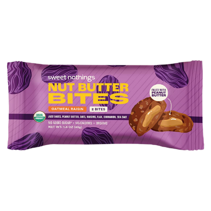 Sweet Nothings Oatmeal Raisin Nut Butter Bites, 1.4oz