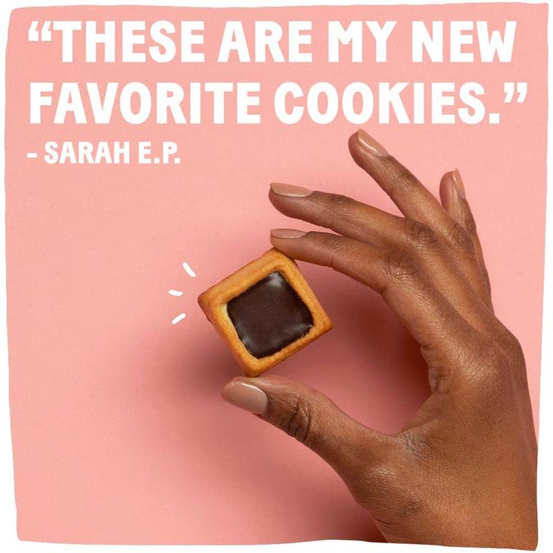 Michel et Augustin Dark Chocolate Cookie Squares, 4.4oz