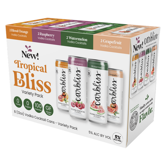 Carbliss Tropical Bliss Variety Pack 8pk 12oz Can