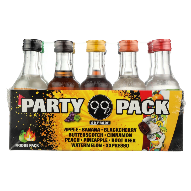 99 Schnapps Assorted 10pk 50ml (99 Proof)