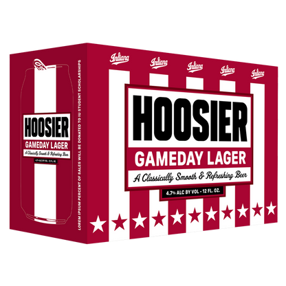 Upland Hoosier Gameday Lager 12pk 12oz Cans 4.7% ABV