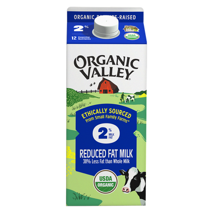 Organic Valley 2% Reduced Fat Milk 1/2 Gallon