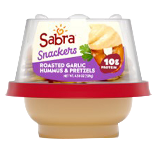Sabra Roasted Garlic Hummus with Pretzels - 4.56oz
