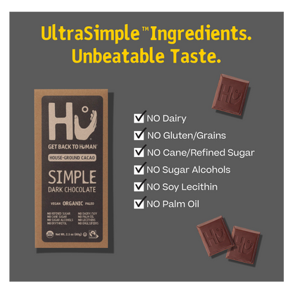 Hu Simple Dark Chocolate Bar 2.1oz