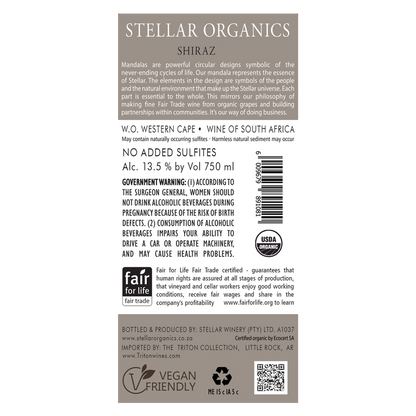 Stellar Organics Shiraz 750ml