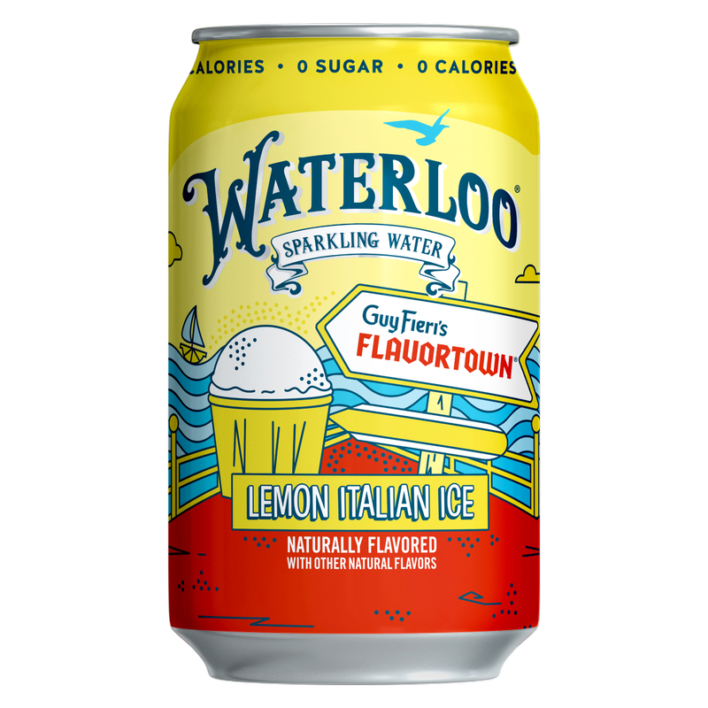 Waterloo Lemon Italian Ice Sparkling Water 12pk 12oz Can