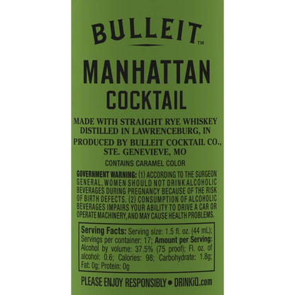 Bulleit Manhattan Cocktail 750ml