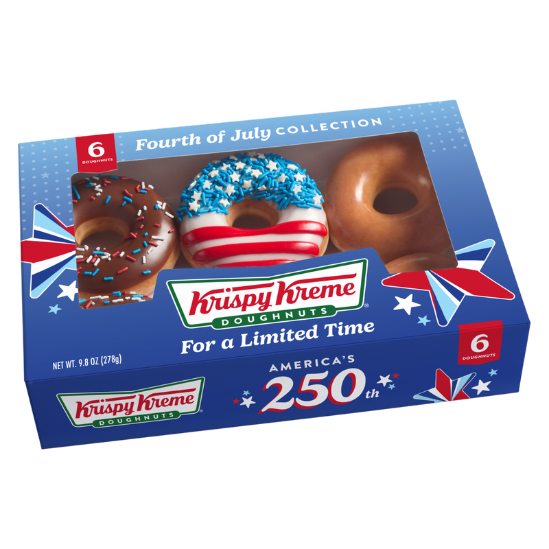 Krispy Kreme July 4th Assorted Doughnuts - 6ct