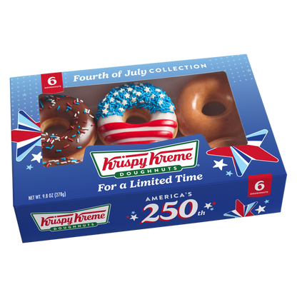 Krispy Kreme July 4th Assorted Doughnuts - 6ct
