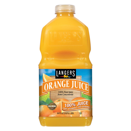 Langers 100% Orange Juice With Vitamin C 64oz Btl