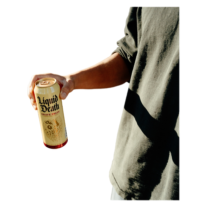 Liquid Death Sparkling Water Grave Fruit 19.2oz King Size Can