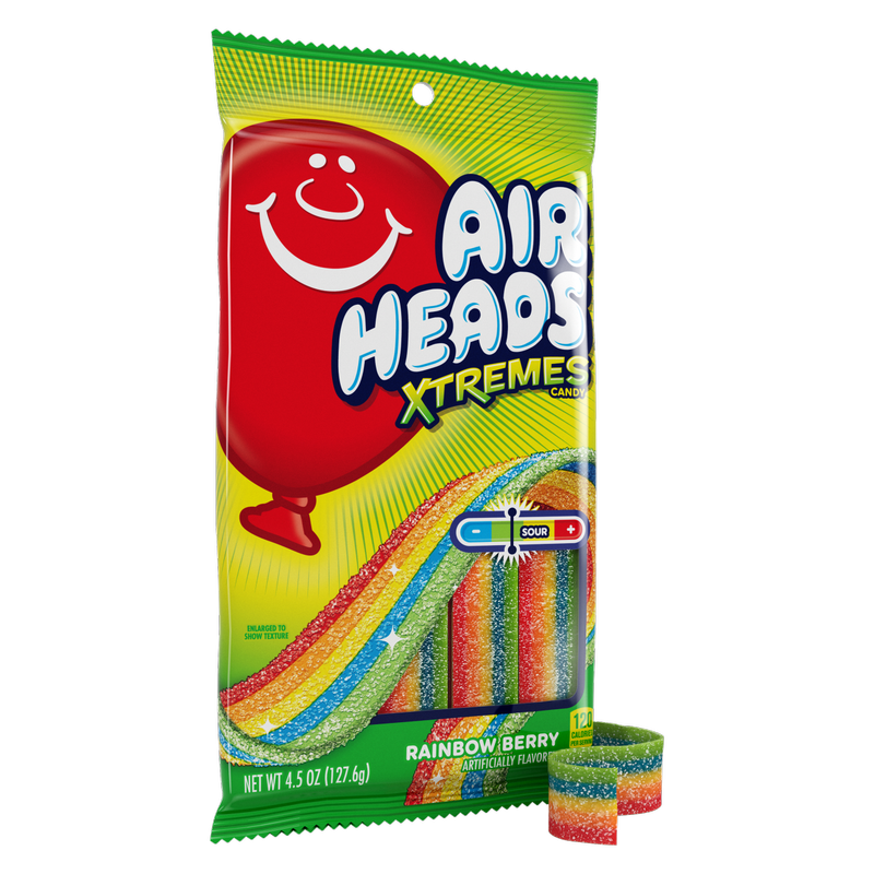 Airheads Xtremes Belts, Rainbow Berry, 4.5oz