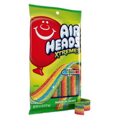 Airheads Xtremes Belts, Rainbow Berry, 4.5oz