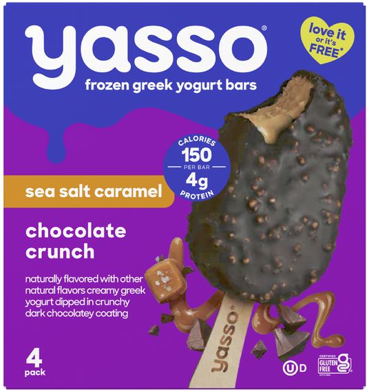 Yasso Caramel Chocolate Crunch Bars 4ct