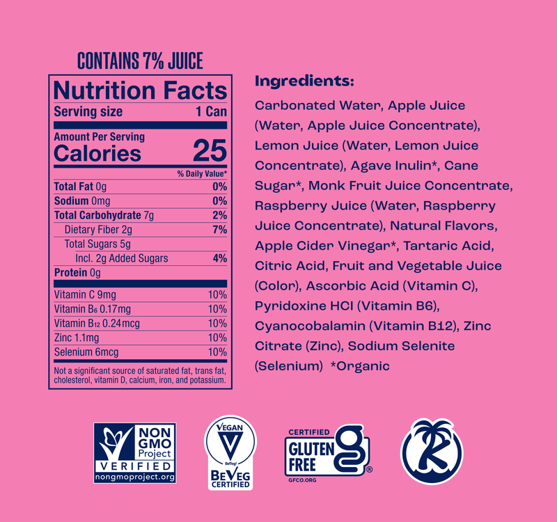 SunSip Soda Raspberry Lemonade 11.5oz Can