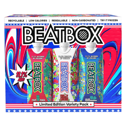 Beatbox Red White and Blue Party Box 6pk 500ml 11.1% ABV