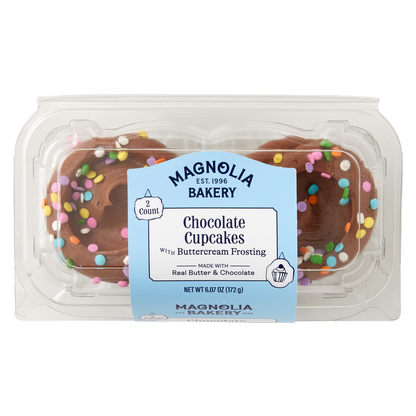 Magnolia Bakery Chocolate Cupcakes with Chocolate Buttercream- 2ct