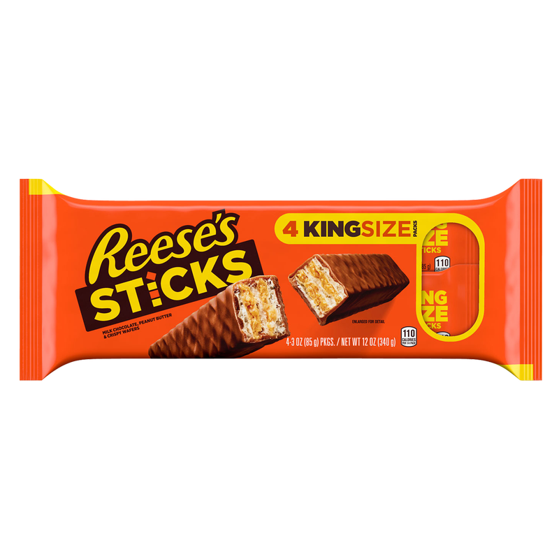 Reese’s Sticks Milk Chocolate Peanut Butter Wafer Candy Bar 4ct 3oz