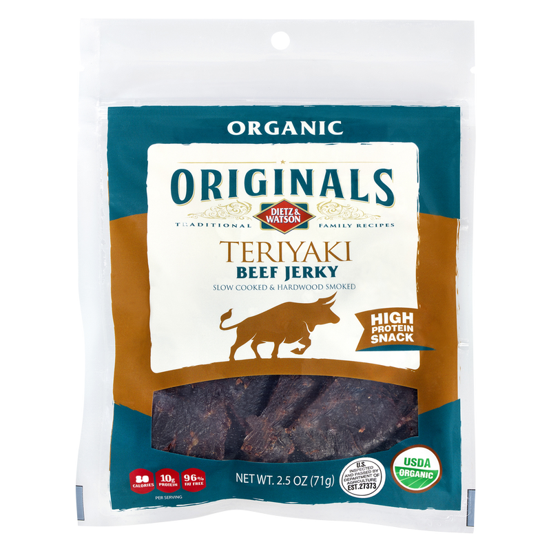 Dietz & Watson Organic Teriyaki Beef Jerky 2.5oz