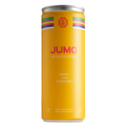 JUMO Soju Cocktail Mango Yuja Citrus Mint 4pk
