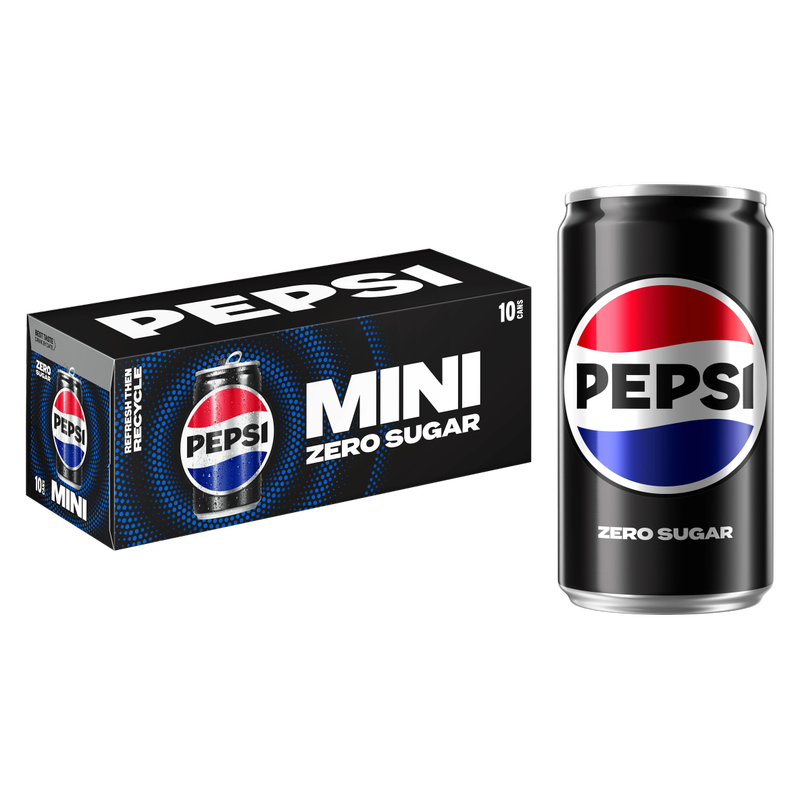 Pepsi Zero Sugar 10pk 7.5oz Mini Can