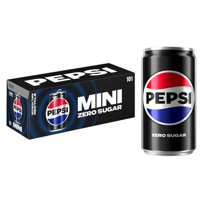 Pepsi Zero Sugar 10pk 7.5oz Mini Can