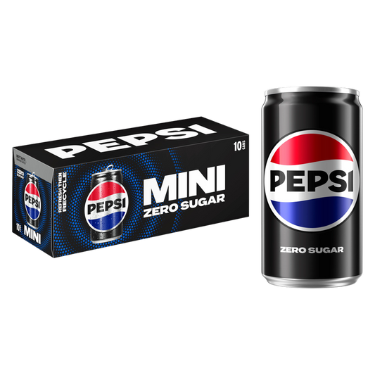 Pepsi Zero Sugar 10pk 7.5oz Mini Can