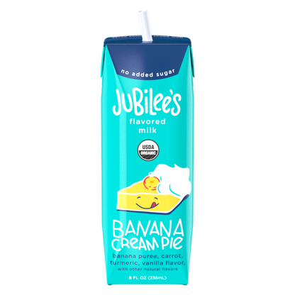 Jubilee's Organic Banana Cream Pie Protein Milk 12pk 8oz Ctn- XL