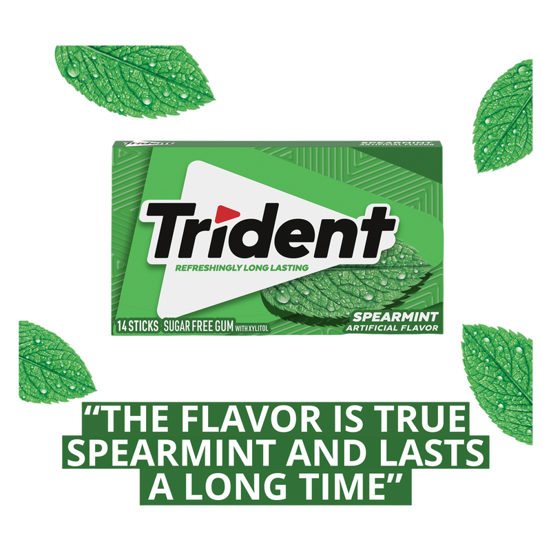 Trident Spearmint, 14pc Wallet Pack