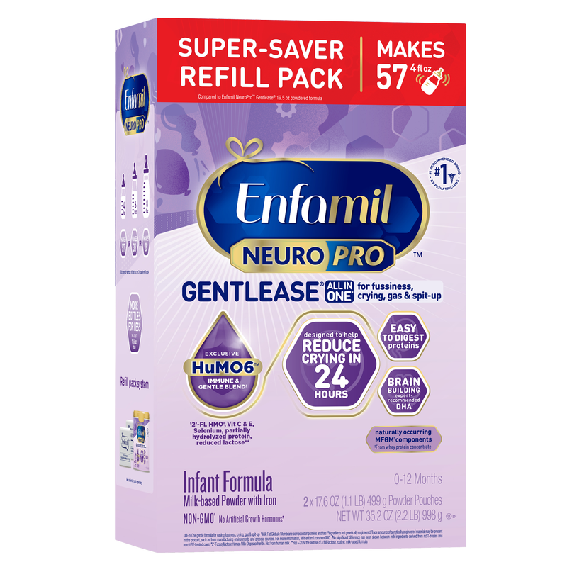 Enfamil NeuroPro Gentlease Infant Formula Powder Refill Box 35.2oz