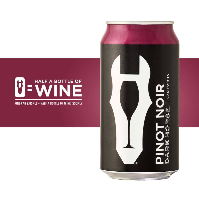 Dark Horse Pinot Noir 375ml Can