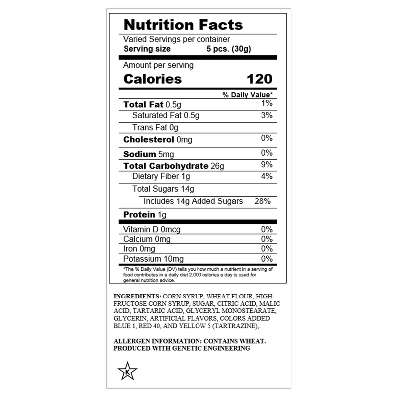 Sour Punch Mummy Mix Bag 46oz