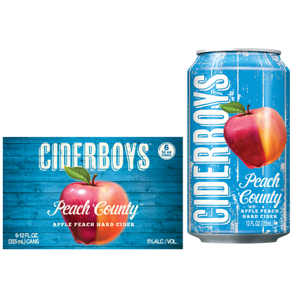 Ciderboys Seasonal Cider - Peach Country 6pk 12oz Can