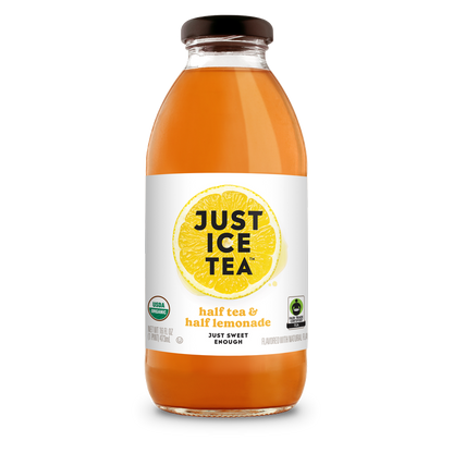 Just Ice Tea Half Tea & Half Lemonade 16oz Glass Bottle