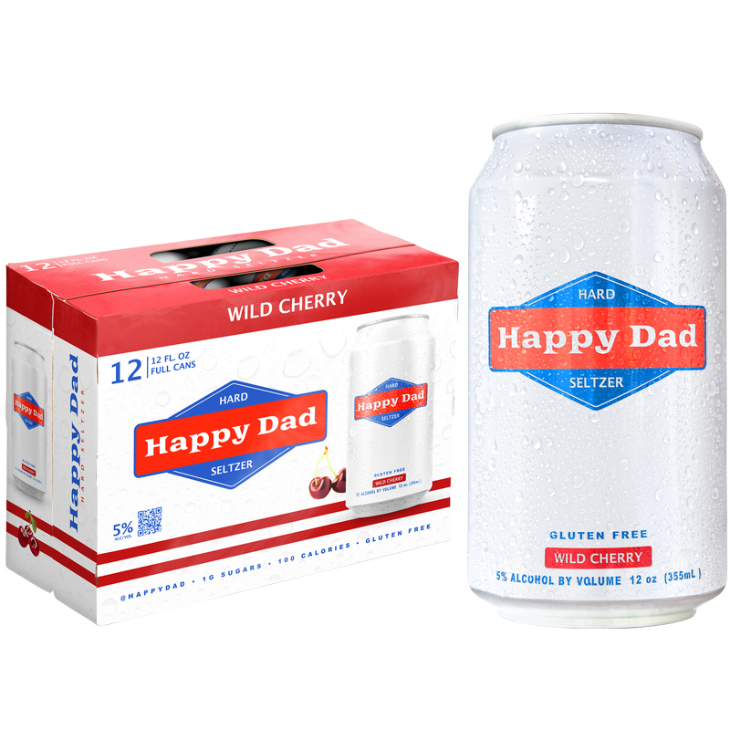 Happy Dad Hard Seltzer Wild Cherry 12pk 12oz Can 5.0% ABV